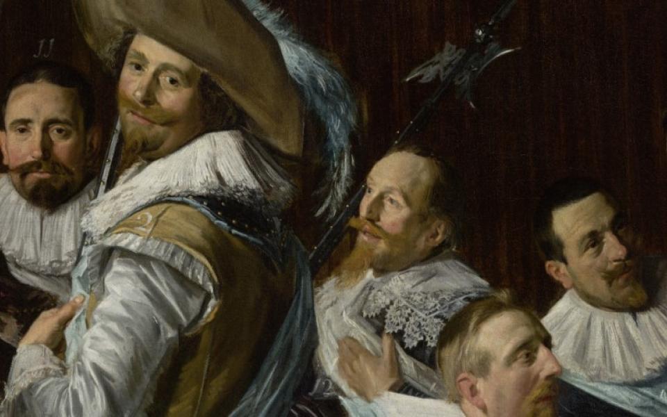 Uitsnede van een schilderij van Frans Hals