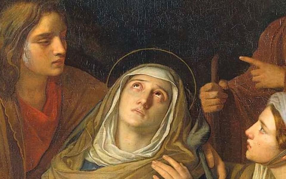 Graflegging van Christus geschilderd door kunstenaar Cornelis Kruseman