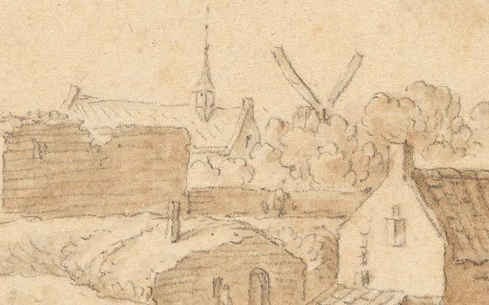 Herman Saftleven, De Utrechtse stadswal bij het Paardenveld, tussen 1660 en 1665, collectie Koninklijke Musea voor Schone Kunsten, Brussel