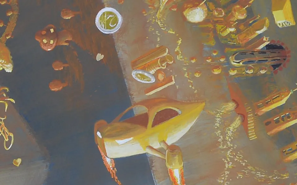 Olphaert den Otter, studie voor de tondo van de kristallen bol, 2025, collectie RKD