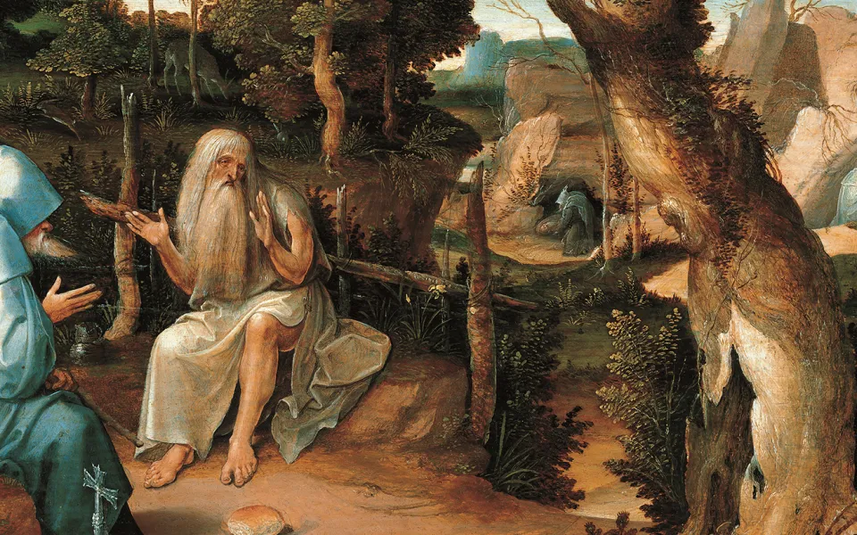 de heiligen antonius en paulus in de wildernis jan wellens de cock