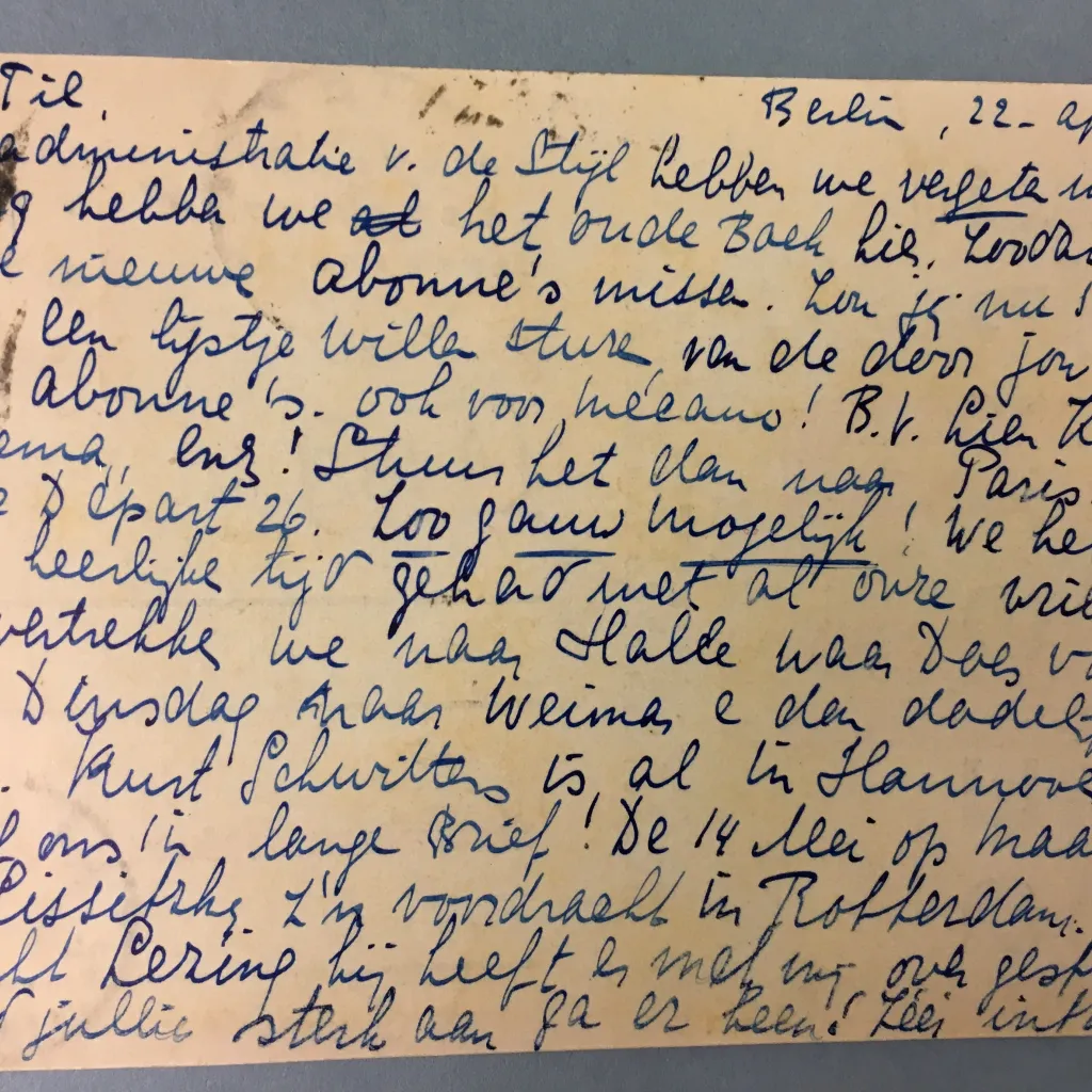 brief van nelly van doesburgh aan tilman