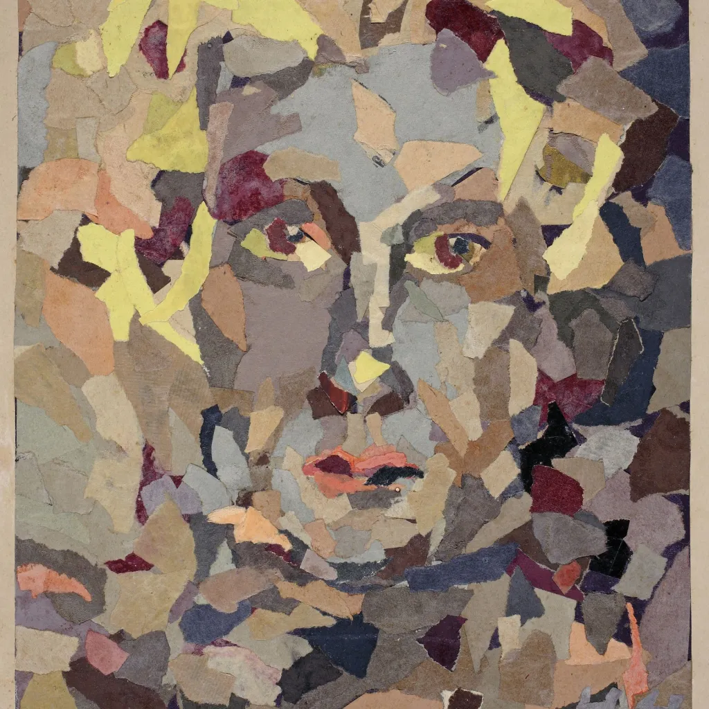 Hanna Hoch, portret Til Brugman, collage Berlinische Galerie
