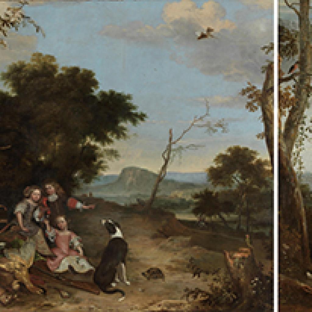 compilatie van landschap schilderijen uit huis driemond