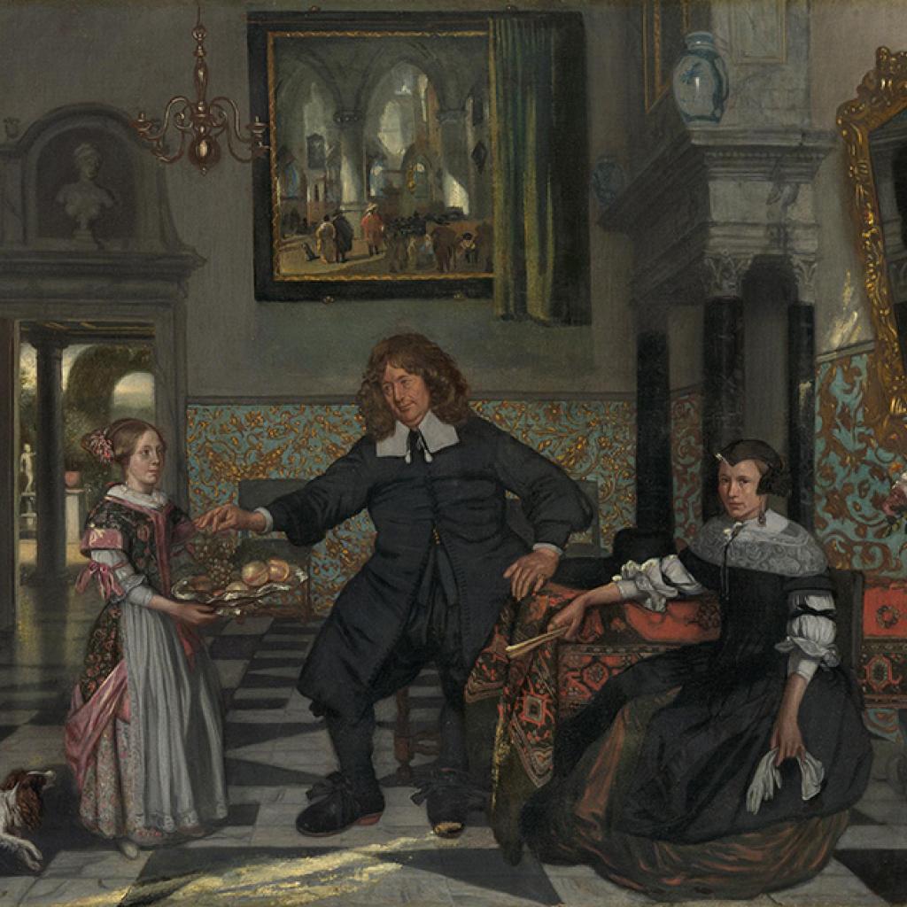 Emanuel de Witte, Familieportret, 1678, olieverf op doek, 68,5 x 86,5 cm, München, Bayerische Staatsgemäldesammlungen, Alte Pinakothek, inv.nr. FV 2