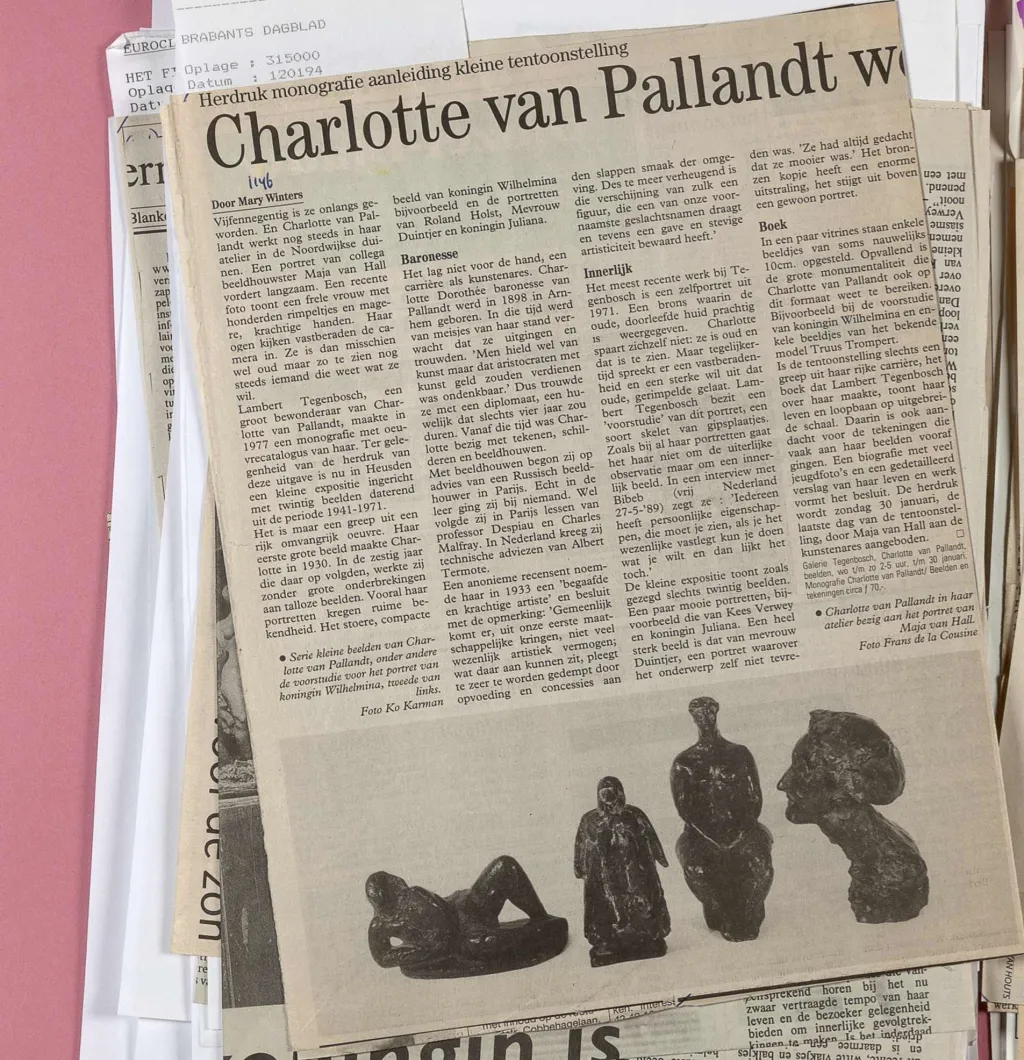 Charlotte van Pallandt persdocumentatie