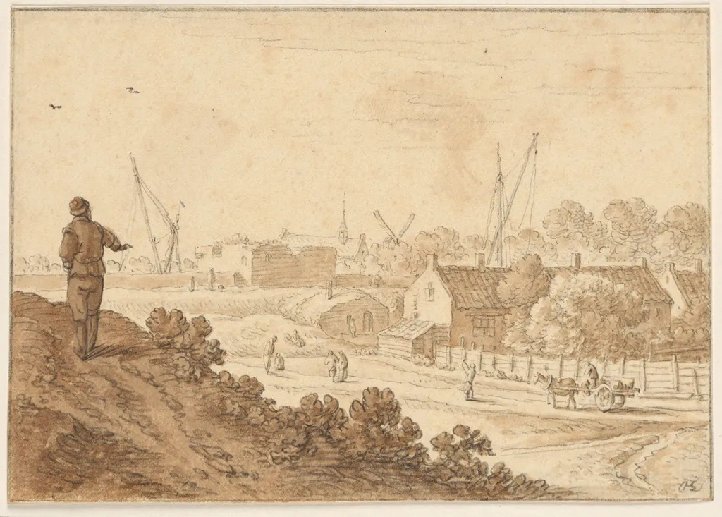 Herman Saftleven, De Utrechtse stadswal bij het Paardenveld, tussen 1660 en 1665, collectie Koninklijke Musea voor Schone Kunsten, Brussel