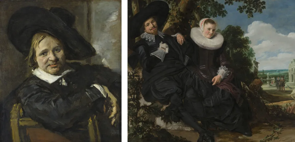 Portret van een man met een slappe hoed & Portret van Isaac Abrahamsz