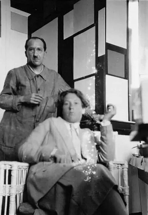 brugman en mondriaan in atelier