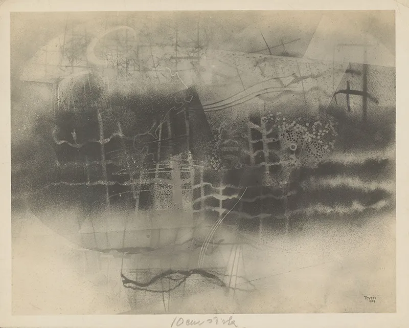 Fotokaart van Toyen, Fumée de tabac, 1927, archief Theo en Nelly van Doesburg, collectie RKD 