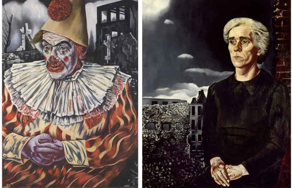 toorop clown en arbeidersvrouw