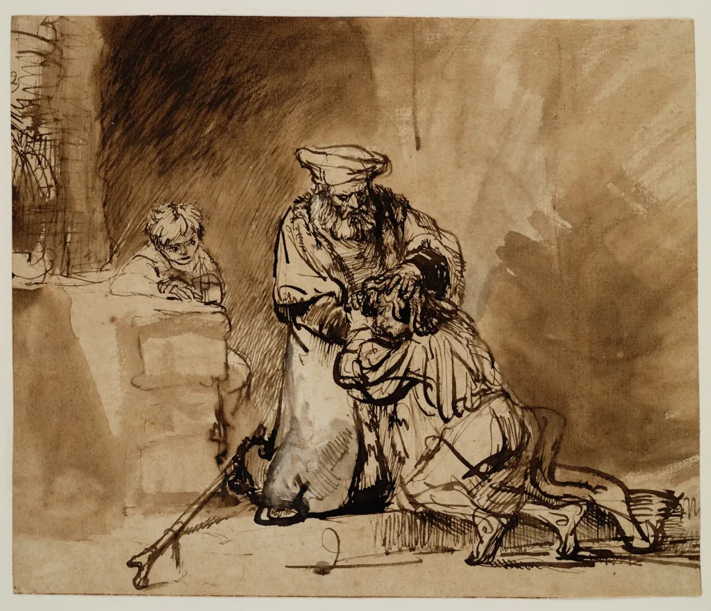 Rembrandt, De terugkeer van de verloren zoon, 1640-1645, collectie Teylers Museum