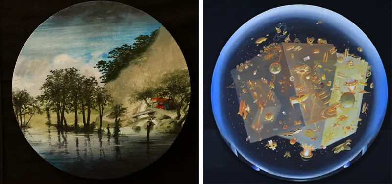 Olphaert den Otter, studie voor de fortunascoop-tondo & Olphaert den Otter, studie voor de tondo van de kristallen bol, 2025, collectie RKD