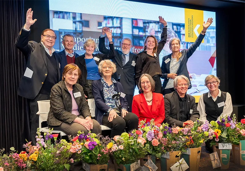 Leden van het Alexander Willem Byvanck Genootschap tijdens de feestelijke lancering van de overgang van de Byvanckdatabase op 18 maart 