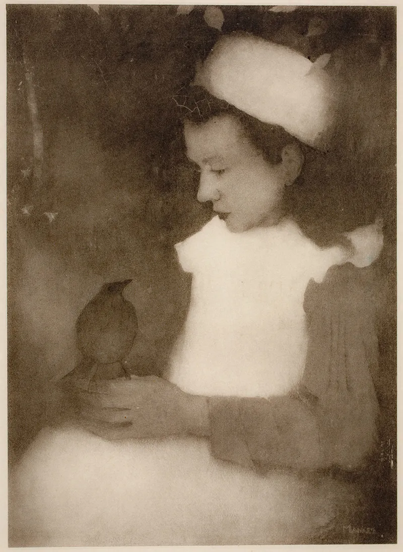 Jan Mankes, Meisje met lijster, 1912, 42 x 31 cm, verblijfplaats onbekend, foto Christie’s 
