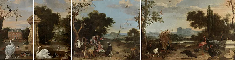 compilatie van landschap schilderijen uit huis driemond
