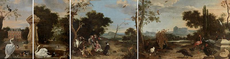 compilatie van landschap schilderijen uit huis driemond