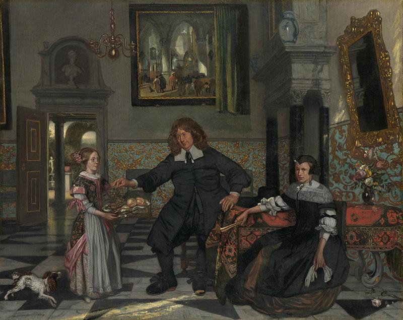 Emanuel de Witte, Familieportret, 1678, olieverf op doek, 68,5 x 86,5 cm, München, Bayerische Staatsgemäldesammlungen, Alte Pinakothek, inv.nr. FV 2