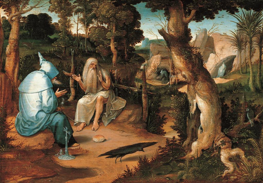 de heiligen antonius en paulus in de wildernis jan wellens de cock