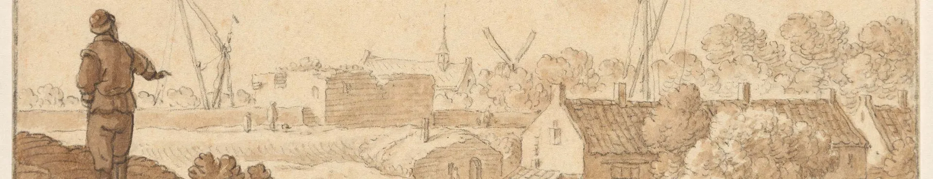 Herman Saftleven, De Utrechtse stadswal bij het Paardenveld, tussen 1660 en 1665, collectie Koninklijke Musea voor Schone Kunsten, Brussel