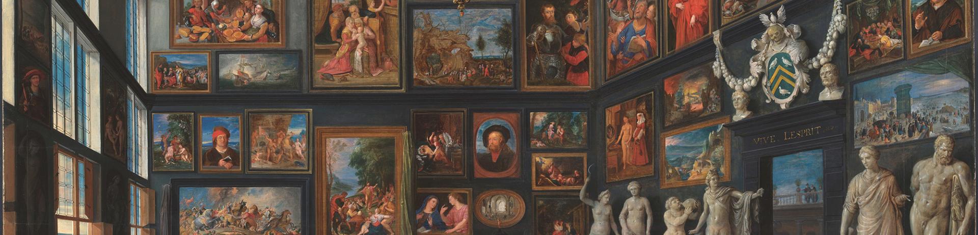 Willem van Haecht (II), De kunstkamer van Cornelis van der Geest, 1628 gedateerd  Antwerpen