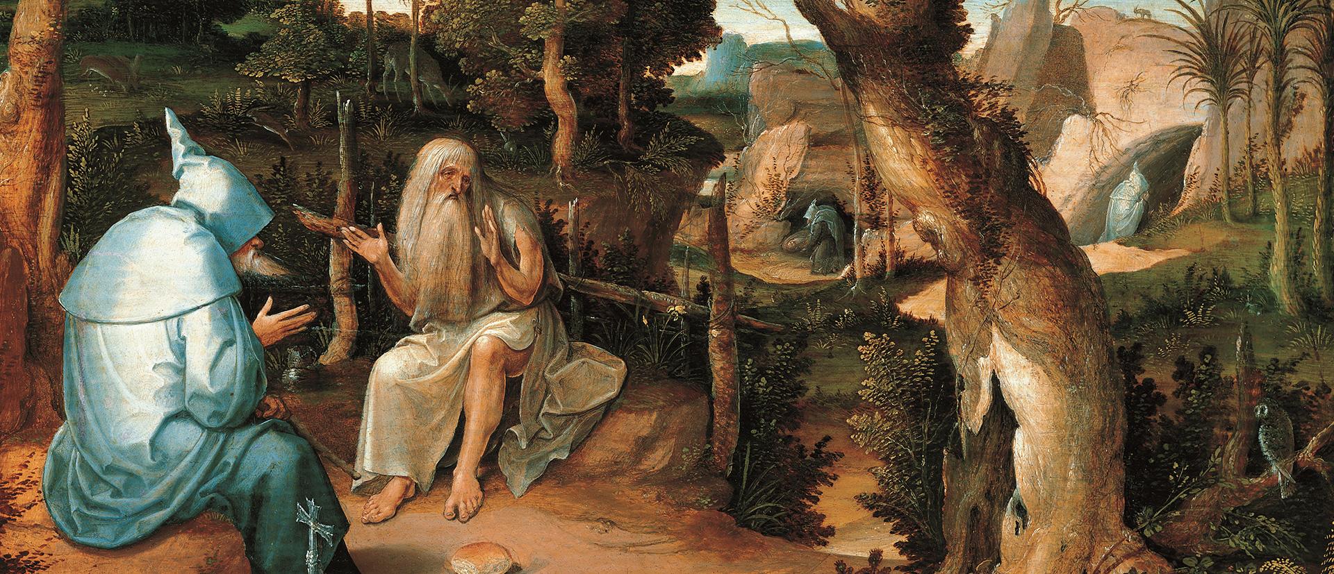 de heiligen antonius en paulus in de wildernis jan wellens de cock